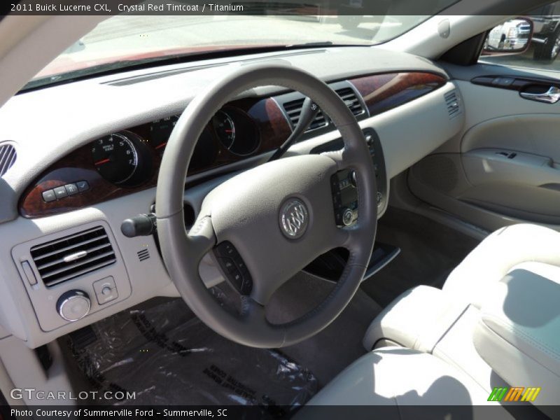 Crystal Red Tintcoat / Titanium 2011 Buick Lucerne CXL