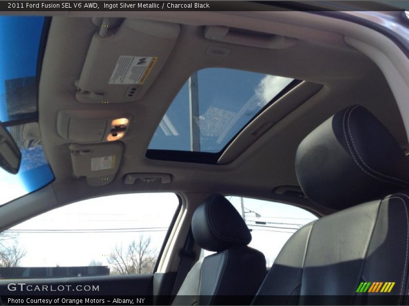 Ingot Silver Metallic / Charcoal Black 2011 Ford Fusion SEL V6 AWD