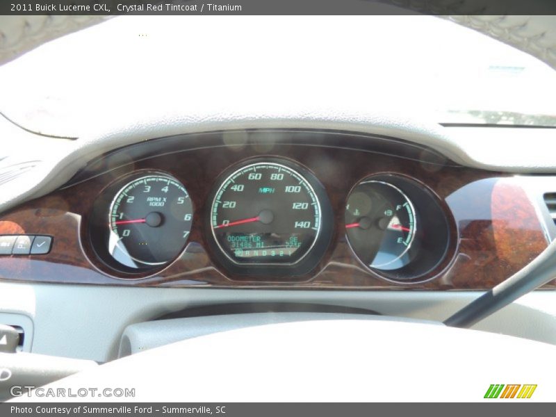 Crystal Red Tintcoat / Titanium 2011 Buick Lucerne CXL