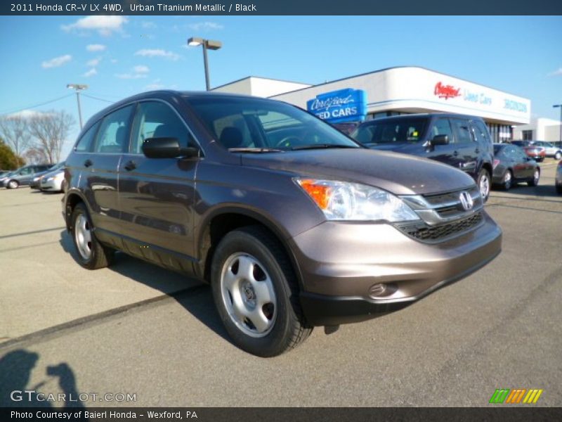 Urban Titanium Metallic / Black 2011 Honda CR-V LX 4WD