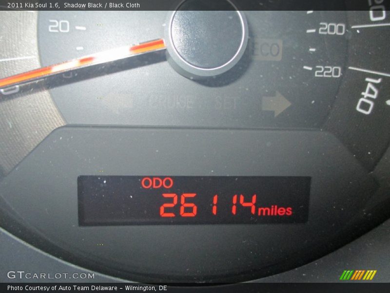 Shadow Black / Black Cloth 2011 Kia Soul 1.6