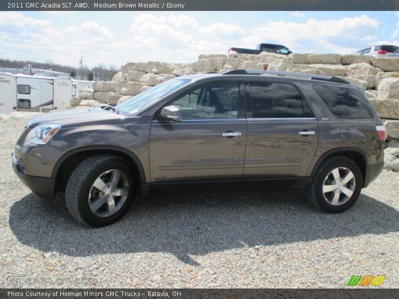 Medium Brown Metallic / Ebony 2011 GMC Acadia SLT AWD