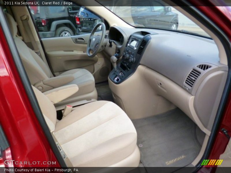 Claret Red / Beige 2011 Kia Sedona LX