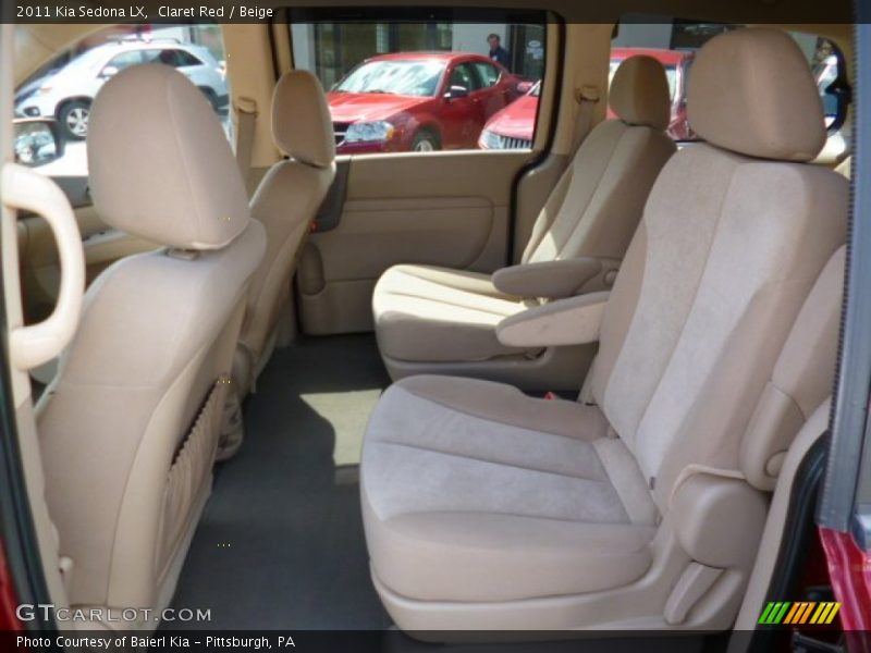 Claret Red / Beige 2011 Kia Sedona LX