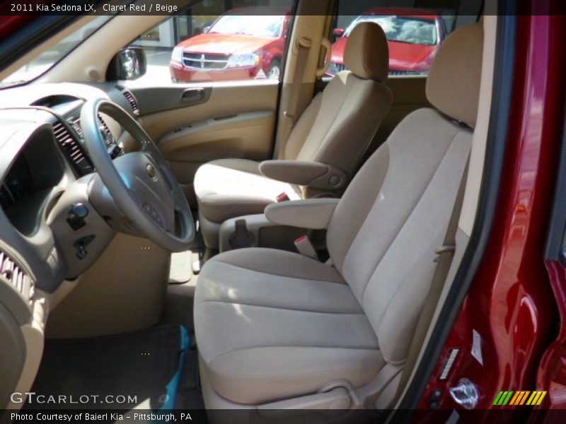 Claret Red / Beige 2011 Kia Sedona LX
