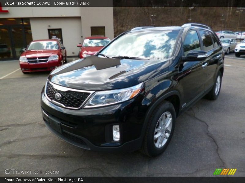 Ebony Black / Black 2014 Kia Sorento LX AWD