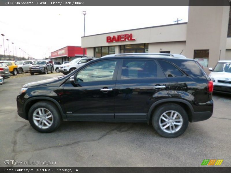 Ebony Black / Black 2014 Kia Sorento LX AWD