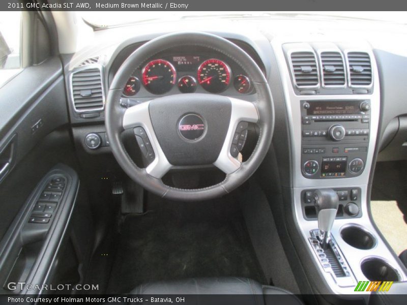 Medium Brown Metallic / Ebony 2011 GMC Acadia SLT AWD