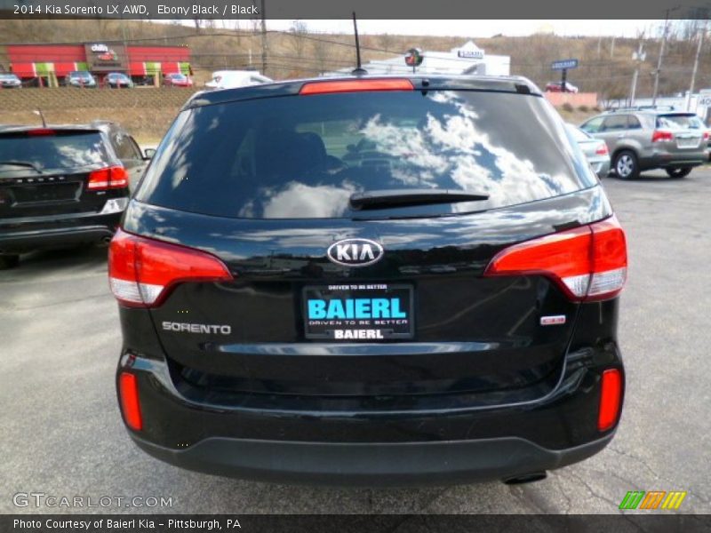 Ebony Black / Black 2014 Kia Sorento LX AWD