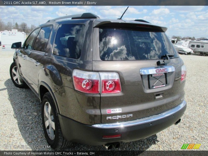 Medium Brown Metallic / Ebony 2011 GMC Acadia SLT AWD
