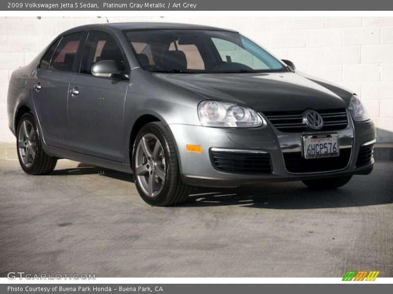 Platinum Gray Metallic / Art Grey 2009 Volkswagen Jetta S Sedan