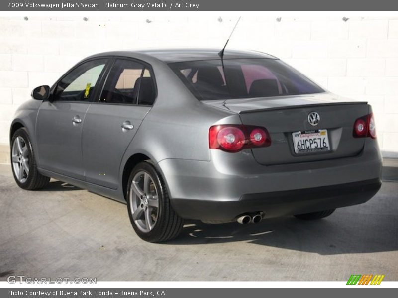 Platinum Gray Metallic / Art Grey 2009 Volkswagen Jetta S Sedan