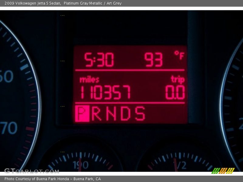 Platinum Gray Metallic / Art Grey 2009 Volkswagen Jetta S Sedan