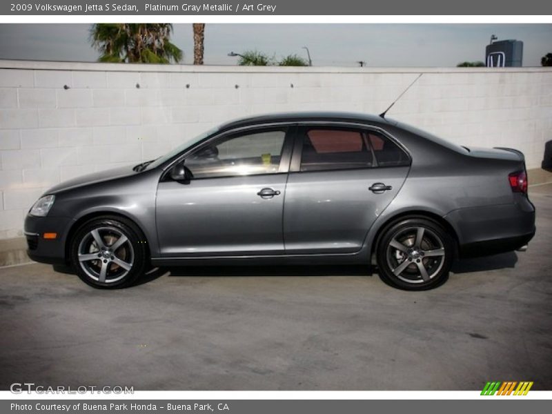 Platinum Gray Metallic / Art Grey 2009 Volkswagen Jetta S Sedan