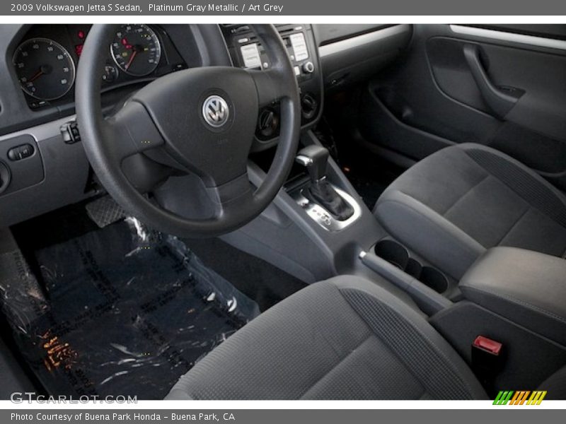 Platinum Gray Metallic / Art Grey 2009 Volkswagen Jetta S Sedan