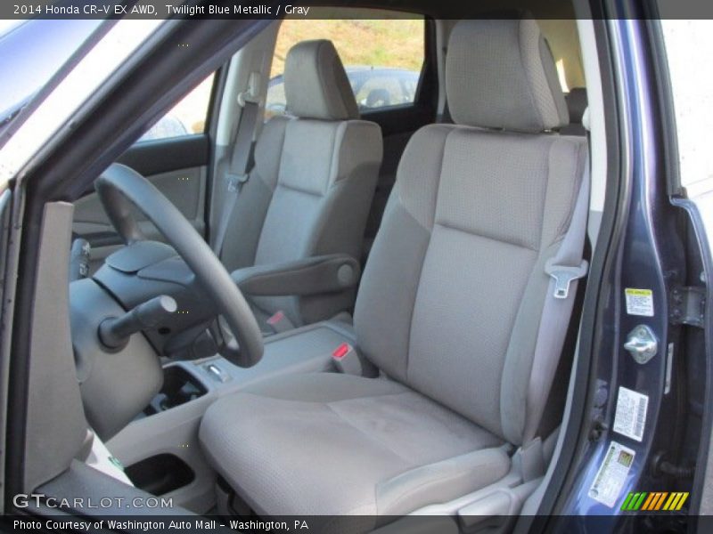 Twilight Blue Metallic / Gray 2014 Honda CR-V EX AWD
