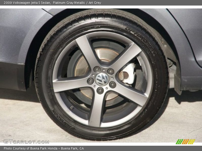Platinum Gray Metallic / Art Grey 2009 Volkswagen Jetta S Sedan
