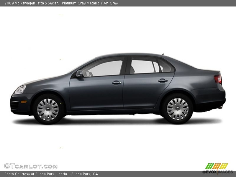 Platinum Gray Metallic / Art Grey 2009 Volkswagen Jetta S Sedan