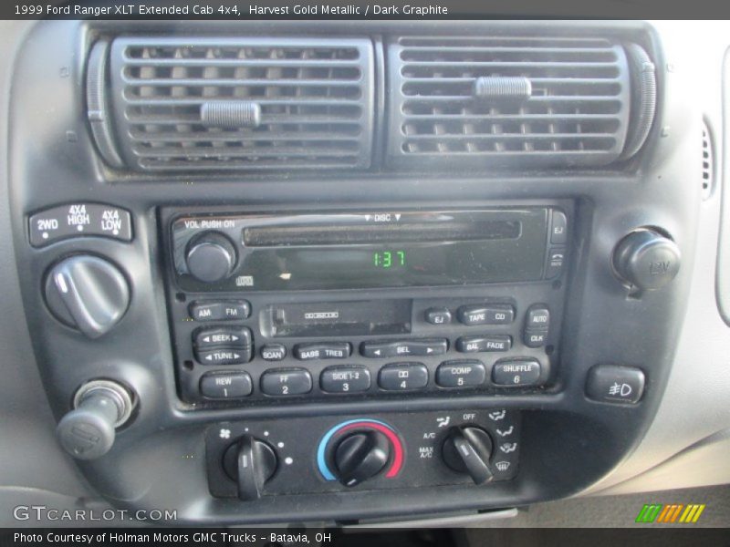 Controls of 1999 Ranger XLT Extended Cab 4x4