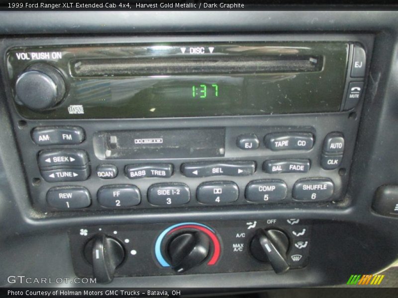 Controls of 1999 Ranger XLT Extended Cab 4x4