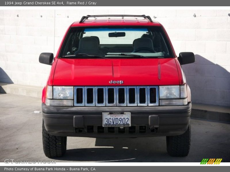 Flame Red / Gray 1994 Jeep Grand Cherokee SE 4x4