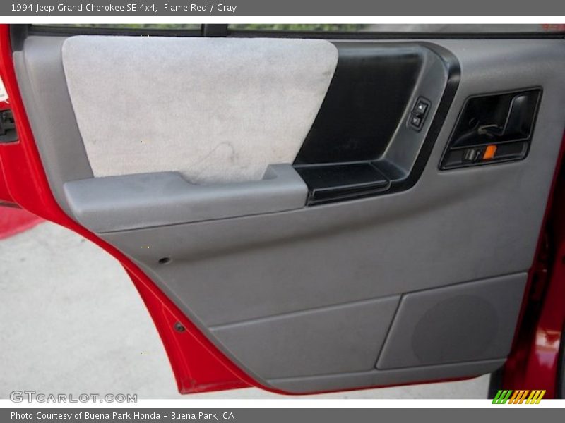 Flame Red / Gray 1994 Jeep Grand Cherokee SE 4x4