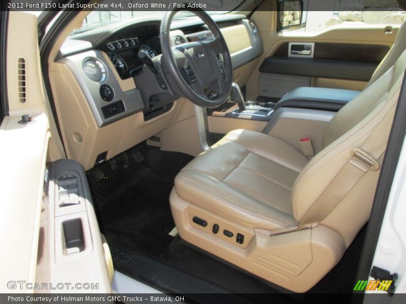 Oxford White / Pale Adobe 2012 Ford F150 Lariat SuperCrew 4x4