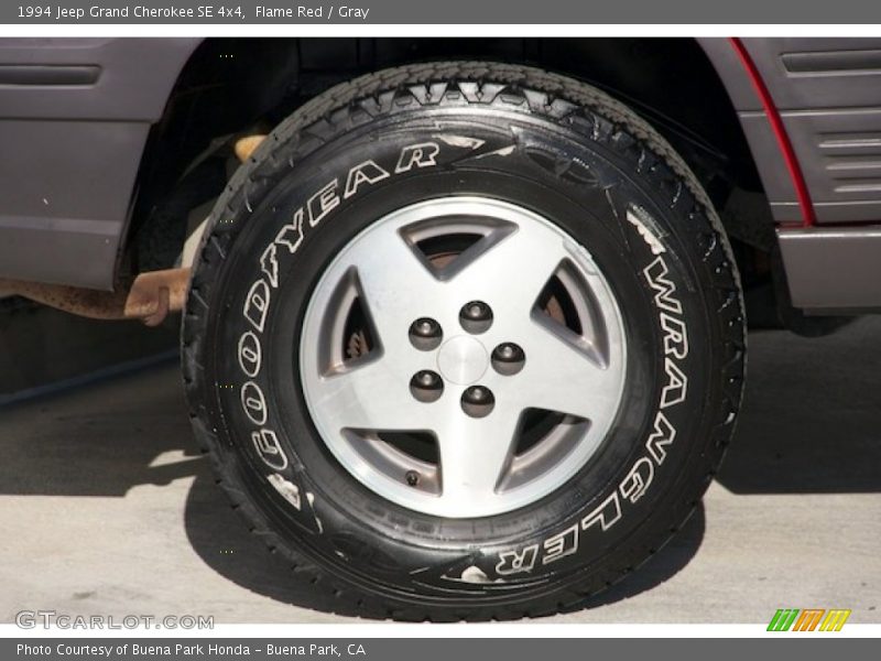 Flame Red / Gray 1994 Jeep Grand Cherokee SE 4x4