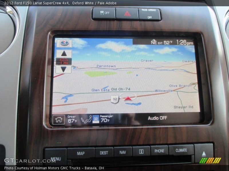 Oxford White / Pale Adobe 2012 Ford F150 Lariat SuperCrew 4x4