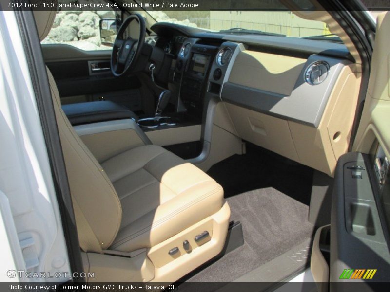 Oxford White / Pale Adobe 2012 Ford F150 Lariat SuperCrew 4x4