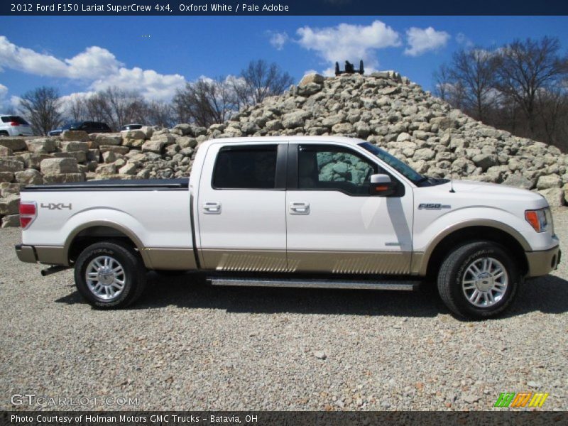 Oxford White / Pale Adobe 2012 Ford F150 Lariat SuperCrew 4x4