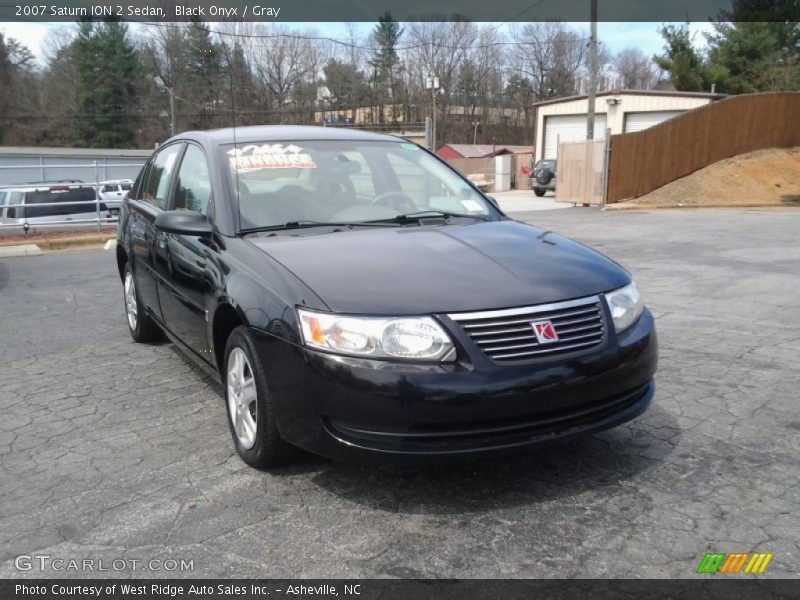 Black Onyx / Gray 2007 Saturn ION 2 Sedan