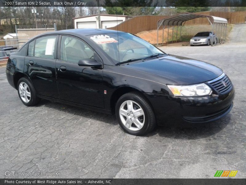 Black Onyx / Gray 2007 Saturn ION 2 Sedan