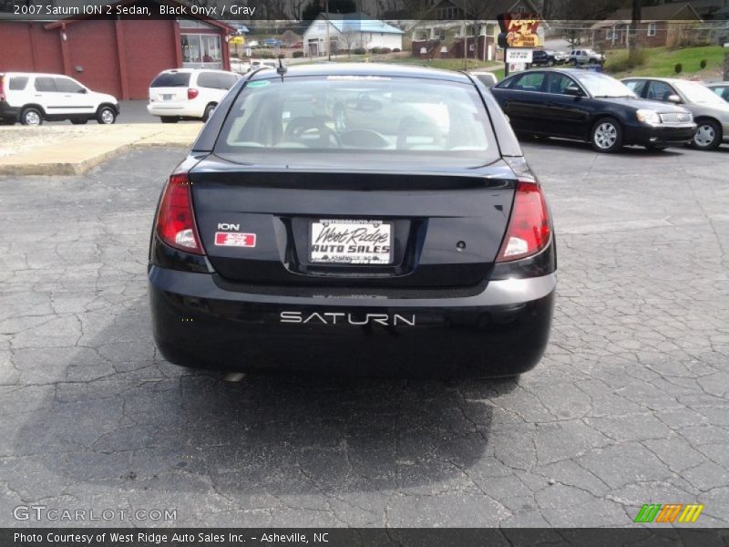 Black Onyx / Gray 2007 Saturn ION 2 Sedan