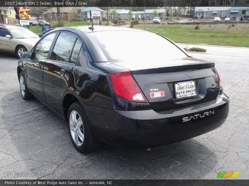 Black Onyx / Gray 2007 Saturn ION 2 Sedan