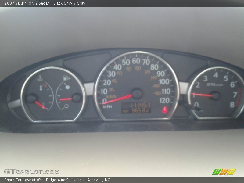 Black Onyx / Gray 2007 Saturn ION 2 Sedan