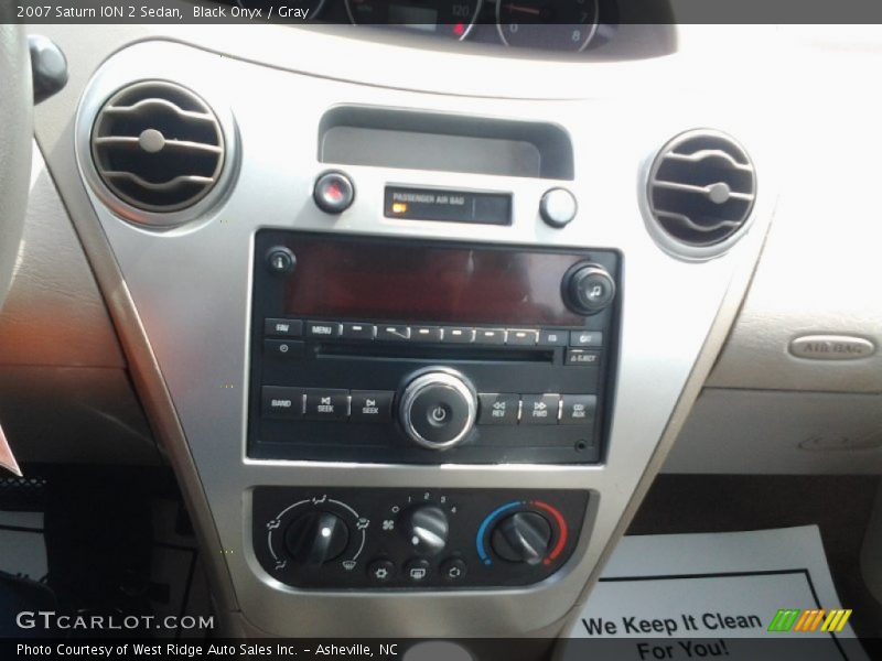 Black Onyx / Gray 2007 Saturn ION 2 Sedan
