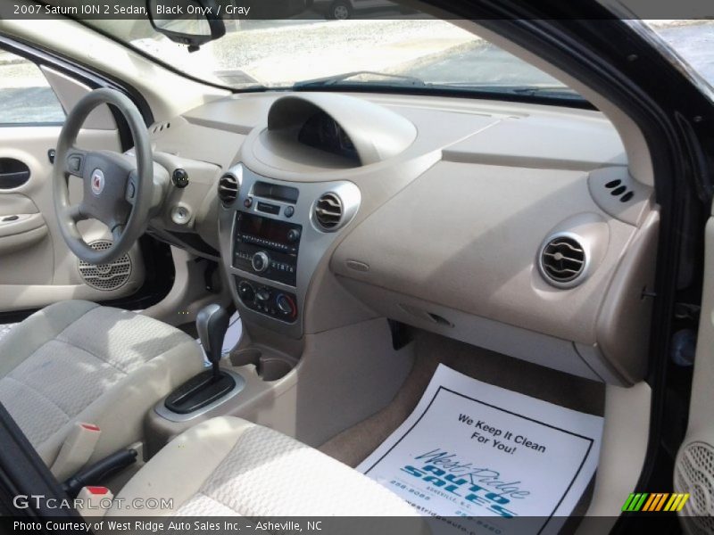 Black Onyx / Gray 2007 Saturn ION 2 Sedan