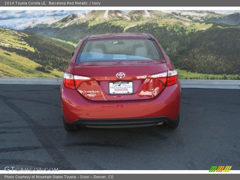 Barcelona Red Metallic / Ivory 2014 Toyota Corolla LE