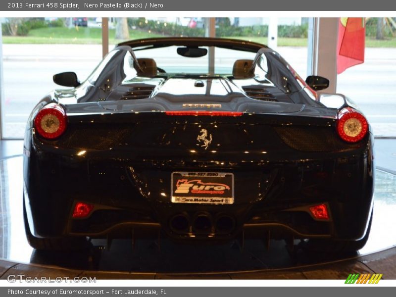 Nero Pastello (Black) / Nero 2013 Ferrari 458 Spider