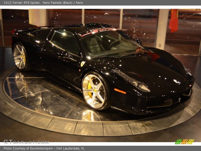 Nero Pastello (Black) / Nero 2013 Ferrari 458 Spider