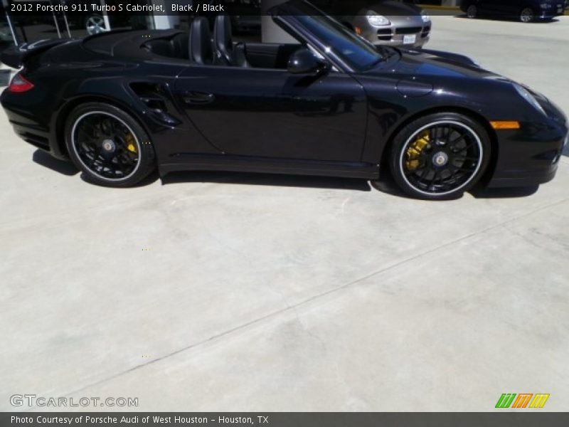 Black / Black 2012 Porsche 911 Turbo S Cabriolet