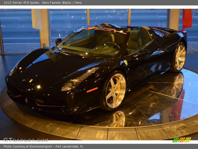 Nero Pastello (Black) / Nero 2013 Ferrari 458 Spider