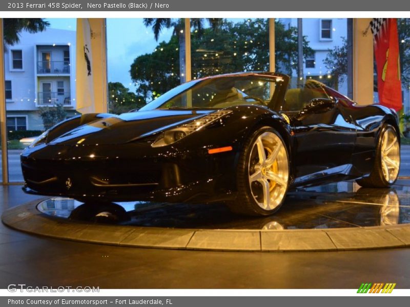 Nero Pastello (Black) / Nero 2013 Ferrari 458 Spider