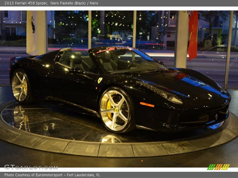 Nero Pastello (Black) / Nero 2013 Ferrari 458 Spider