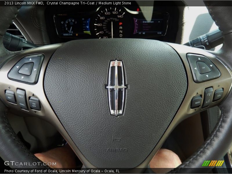 Crystal Champagne Tri-Coat / Medium Light Stone 2013 Lincoln MKX FWD