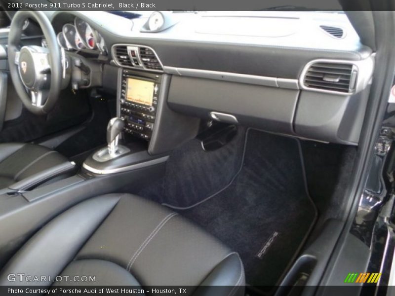 Black / Black 2012 Porsche 911 Turbo S Cabriolet
