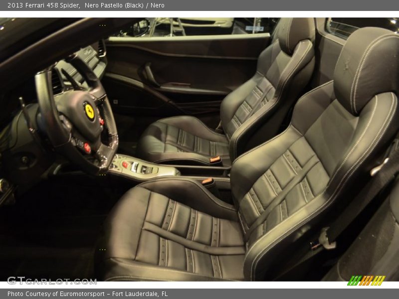 Front Seat of 2013 458 Spider