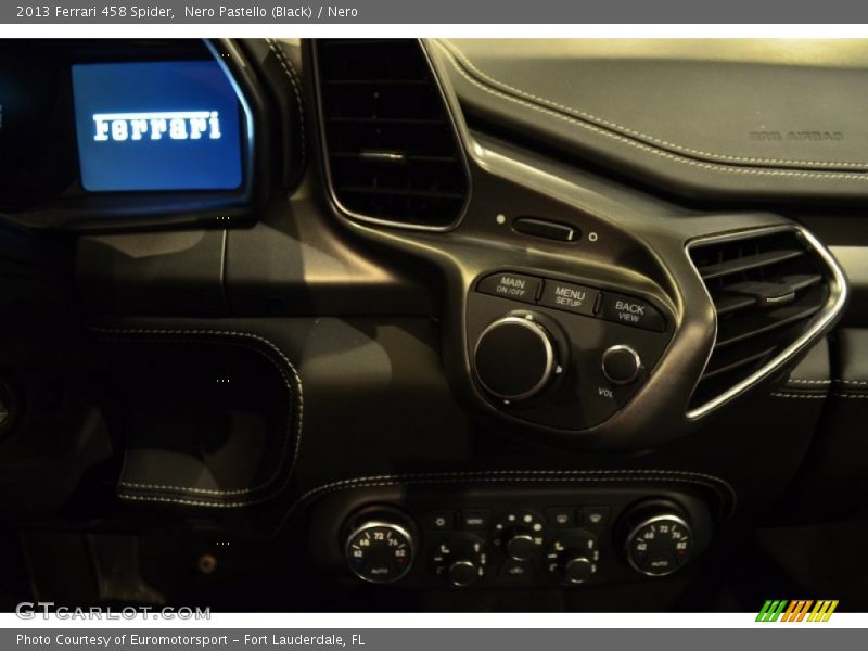 Nero Pastello (Black) / Nero 2013 Ferrari 458 Spider