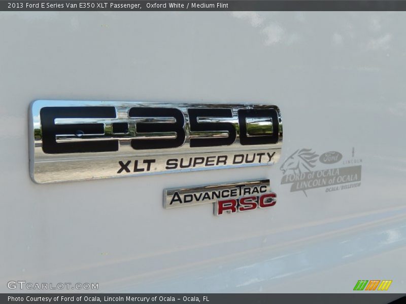 Oxford White / Medium Flint 2013 Ford E Series Van E350 XLT Passenger